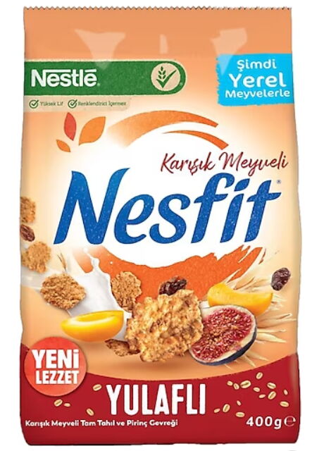 Nestle Nesfit Meyveli Mısır Gevreği 400 gr X 12 Adet