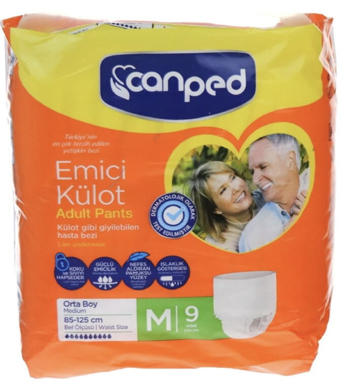 Canped Emici Külot Medium 9'lu X 8 Adet