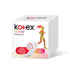 Kotex Active Günlük Ped 16'lı X 16 Adet