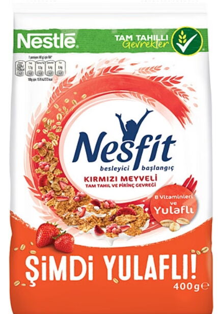 Nestle Nesfit Kırmızı Meyveli Mısır Gevreği 400 gr X 12 Adet