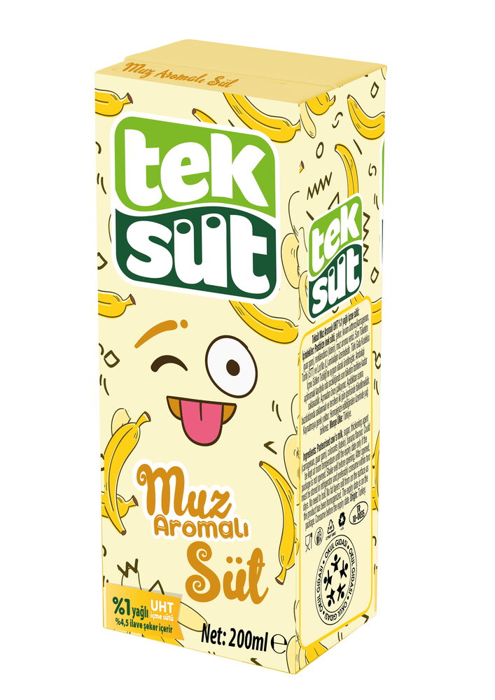 Teksüt Muzlu Süt 200 ml X 27 Adet