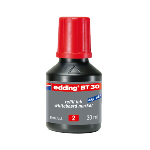 Edding Tahta Kalem Mürekkebi Damlalıklı 30 ml Kırmızı X 10 Adet