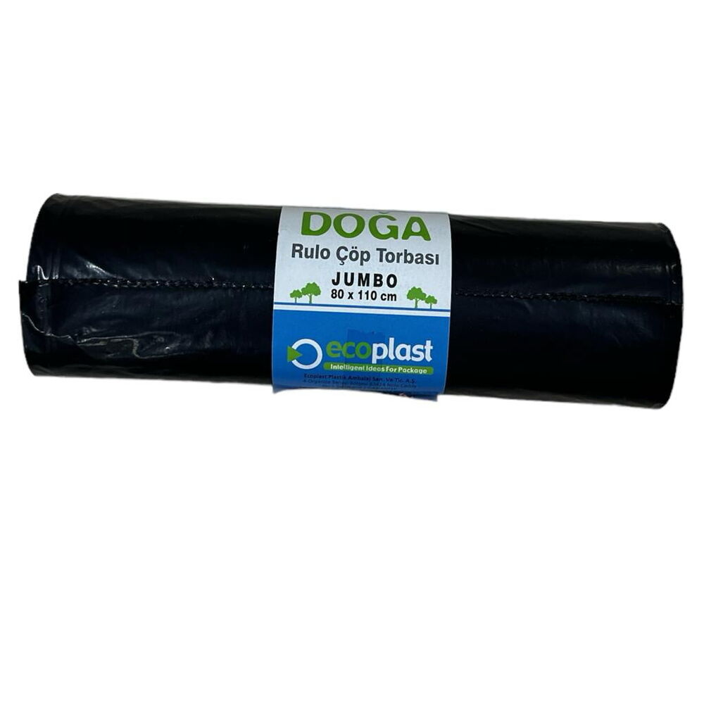 Ecoplast Çöp Poşeti Siyah 400 gr 80X110 cm 10'lu X 10 Adet