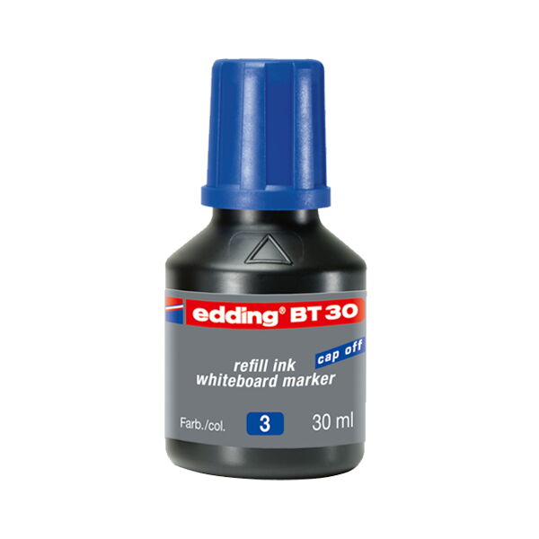 Edding Tahta Kalem Mürekkebi Damlalıklı 30 ml Mavi X 10 Adet