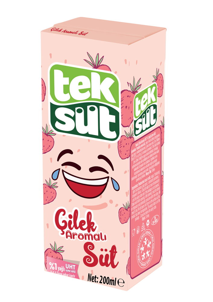 Teksüt Çilekli Süt 200 ml X 27 Adet