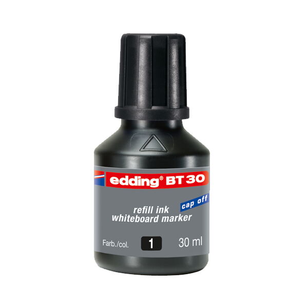 Edding Tahta Kalem Mürekkebi Damlalıklı 30 ml Siyah X 10 Adet