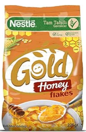 Nestle Gold Corn Flakes Ballı Mısır Gevreği 225 gr X 16 Adet