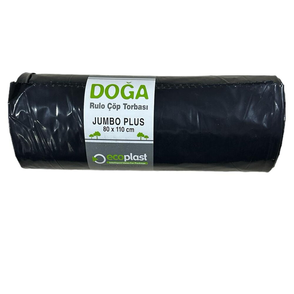 Ecoplast Çöp Poşeti Siyah 700 gr 80X110 cm 10'lu X 10 Adet