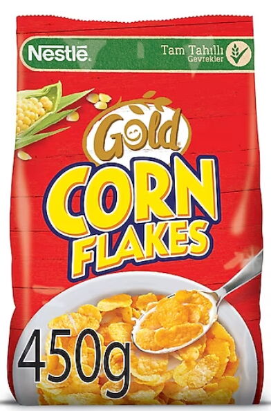 Nestle Gold Corn Flakes Mısır Gevreği 450 gr X 12 Adet