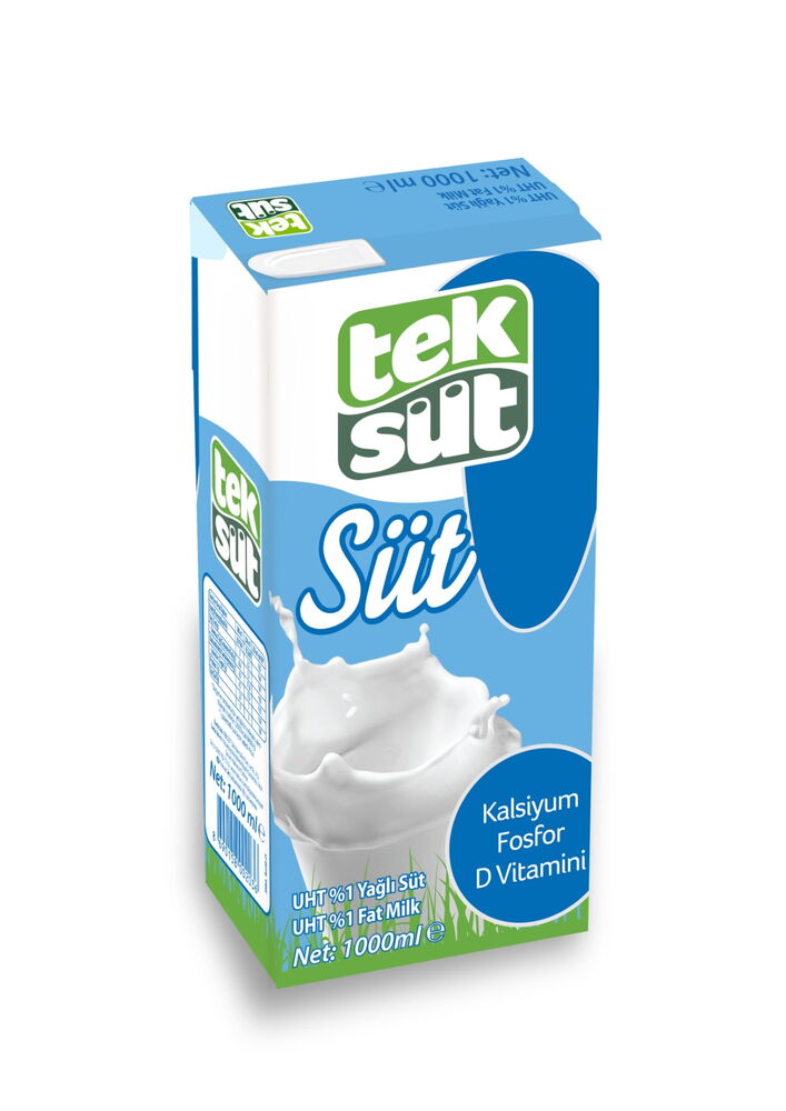 Teksüt %1 Yağlı Süt 1 lt X 12 Adet