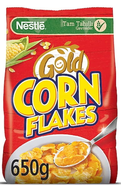 Nestle Gold Corn Flakes Mısır Gevreği 650 gr X 10 Adet