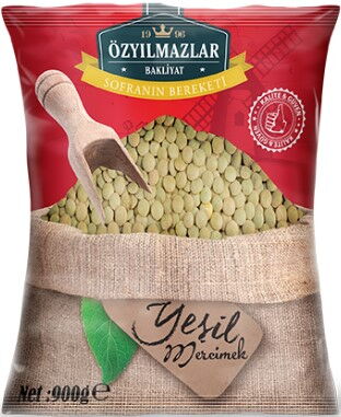 Özyılmazlar Yeşil Mercimek 900 gr X 15 Adet