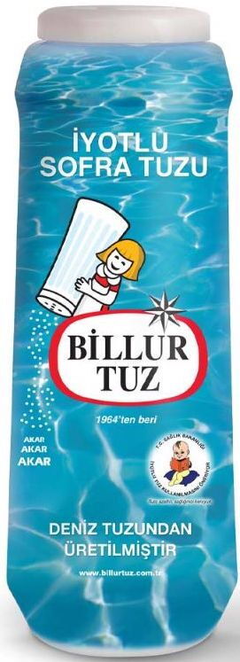 Billur Tuz Tuzluklu 500 gr X 20 Adet 