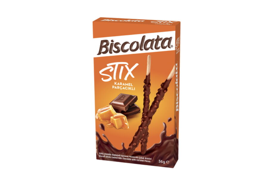 Biscolata Stick Karamel Parçalı 36 gr X 16 Adet