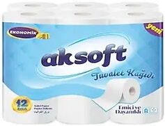 Aksoft Tuvalet Kağıdı 12'li X 8 Adet