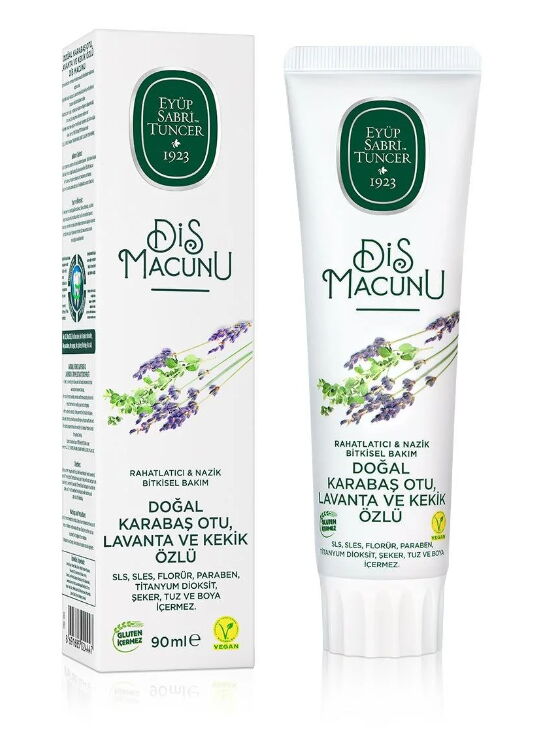 Est Doğal Karabaş Otu, Lavanta Ve Kekik Özlü Diş Macunu 90 ml X 12 Adet