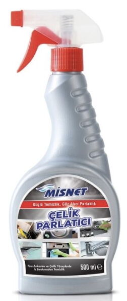 Misnet Çelik Parlatıcı 500 ml X 12 Adet