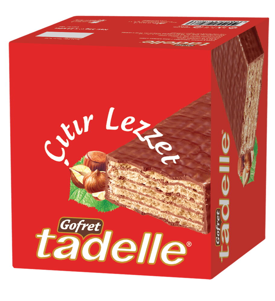 Tadelle Çikolatalı Gofret 35 gr X 24 Adet 