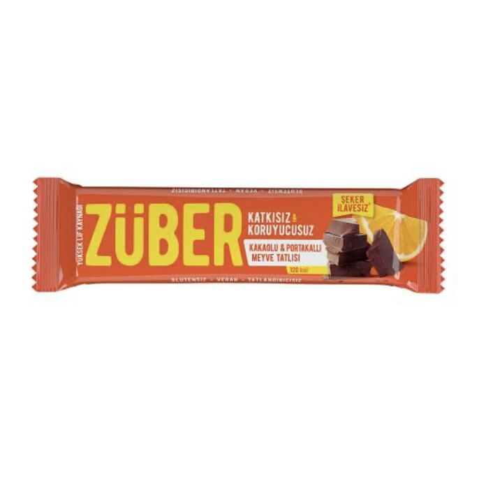 Züber Kakaolu Ve Portakallı Meyve Bar 40 gr X 12 Adet