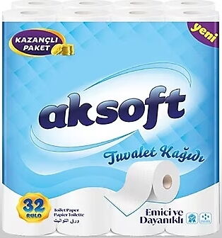 Aksoft Tuvalet Kağıdı 32'li X 3 Adet