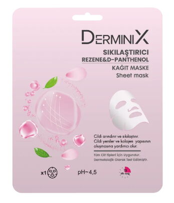 Derminix Sıkılaştırıcı Rezene Ve D-Panthenol İçeren Kağıt Maske X 24 Adet