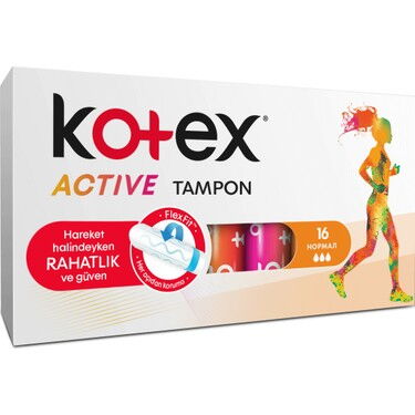 Kotex Actıve Tampon Uzun 16'lı X 12 Adet