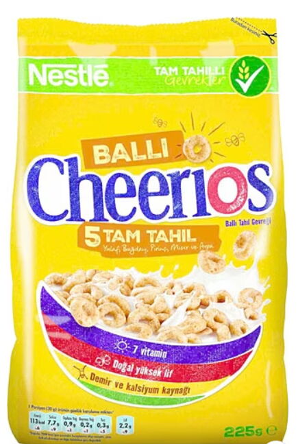 Nestle Cheerios Mısır Gevreği 225 gr X 8 Adet