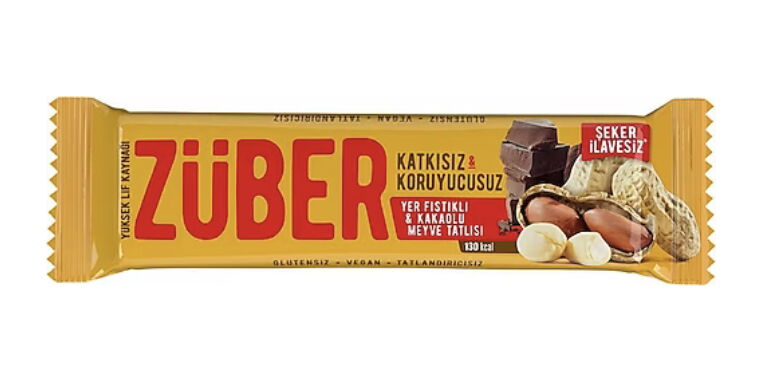 Züber Yer Fıstıklı Ve Kakaolu Meyve Bar 40 gr X 12 Adet