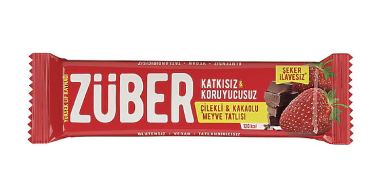 Züber Çilekli Ve Kakaolu Meyve Bar 40 gr X 12 Adet