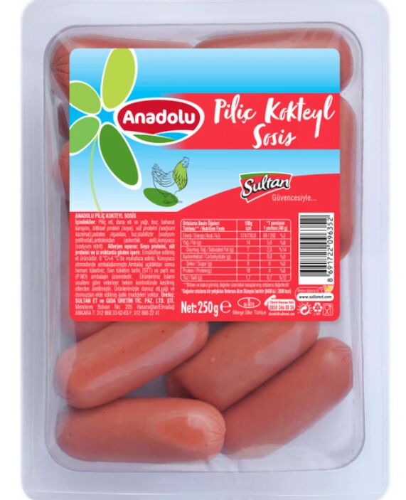 Anadolu Sosis 250 gr X 1 Adet