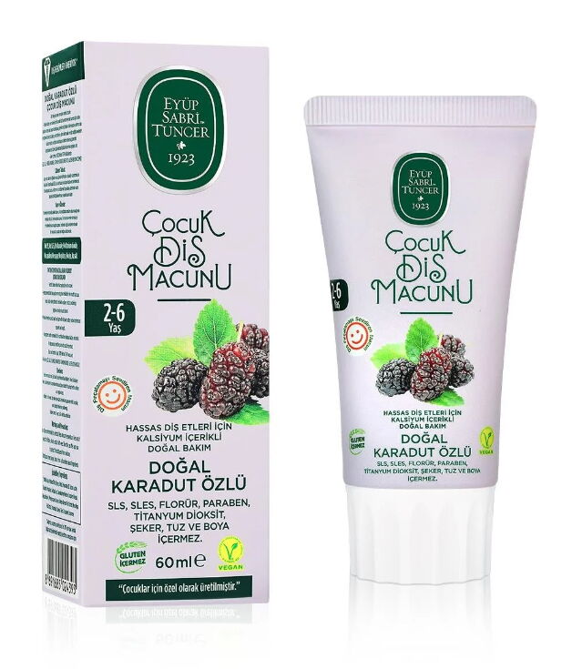 Est Doğal Karadut Özlü Çocuk Diş Macunu 60 ml X 12 Adet