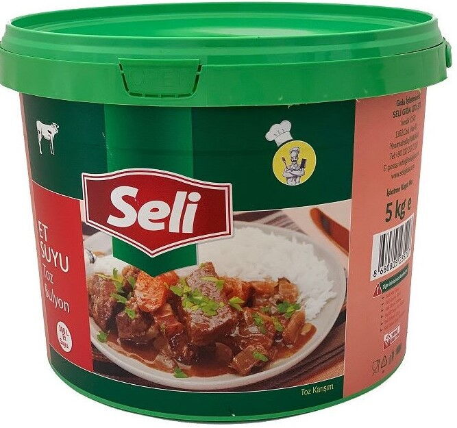 Seli Et Suyu Toz Bulyon 5 kg X 1 Adet