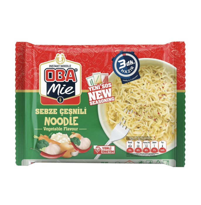 Oba Sebzeli Noodle 75 gr X 40 Adet