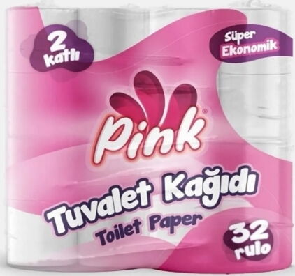 Pink Tuvalet Kağıdı 32'li X 3 Adet