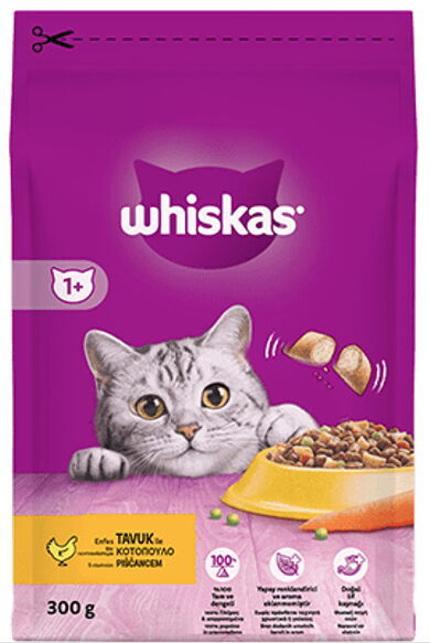 Whiskas Kuru Mama Tavuk Sebze 300 gr X 1 Adet