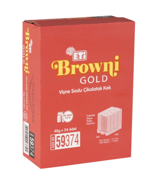 Eti Browni Gold Vişne 45 gr X 24 Adet