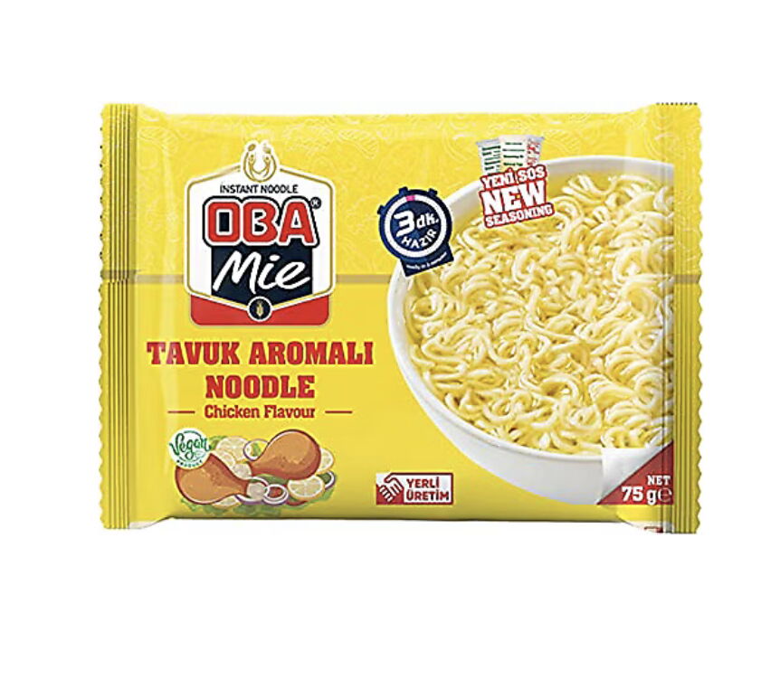 Oba Tavuklu Noodle 75 gr X 40 Adet