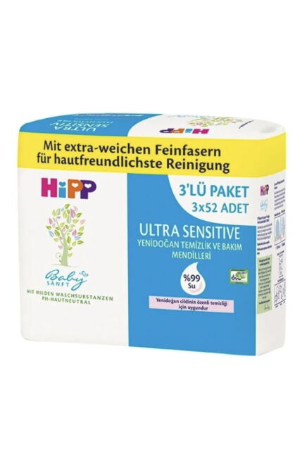 Babysanft Ultra Sensitive Yenidoğan Temizlik Ve Bakım Mendilleri 10 gr X 54 Adet