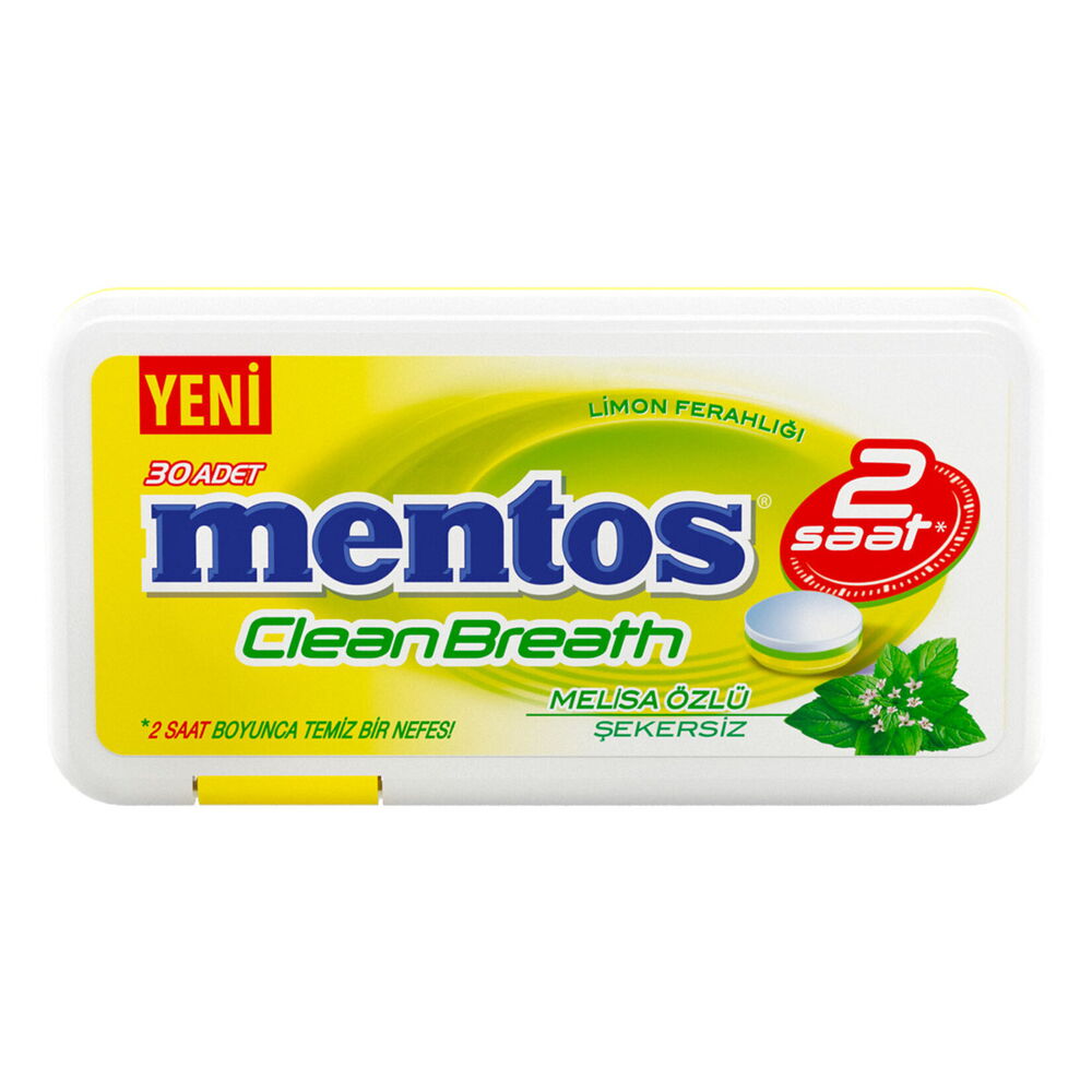 Mentos Cleanbreath Limon Ferahlığı 21 gr 12'li X 1 Adet