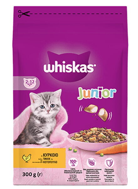 Whiskas Kuru Mama Yavru Tavuklu 300 gr X 1 Adet