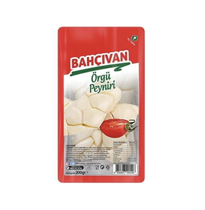 Bahçıvan Örgü Peyniri 200 Gr X 1 Adet