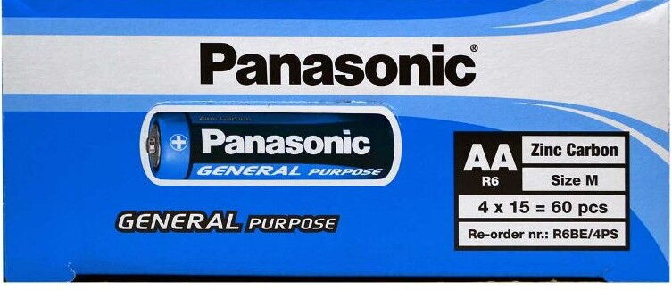 Panasonic Kalem Pil Aa 60'lı X 1 Adet