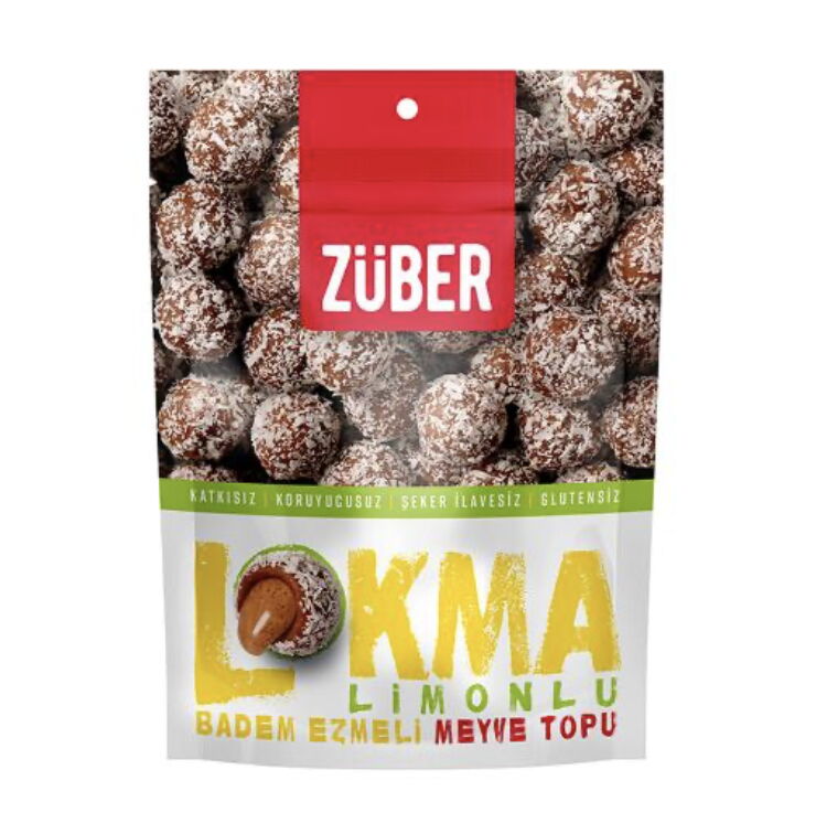 Züber Lokma Limonlu Badem Ezmeli 96 gr X 12 Adet