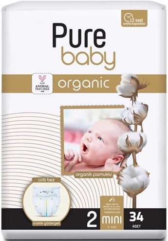 Pure Baby 2 No 34'lü X 5 Adet