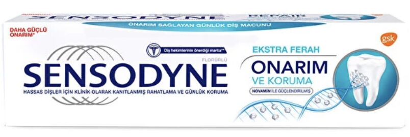 Sensodyne Onarım Ve Koruma Ekstra Ferahlık Diş Macunu 75 ml X 12 Adet