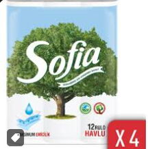 Sofia Havlu Kağıt 12'li X 4 Adet