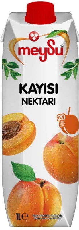 Meysu Kayısı Nektar 1 lt X 12 Adet