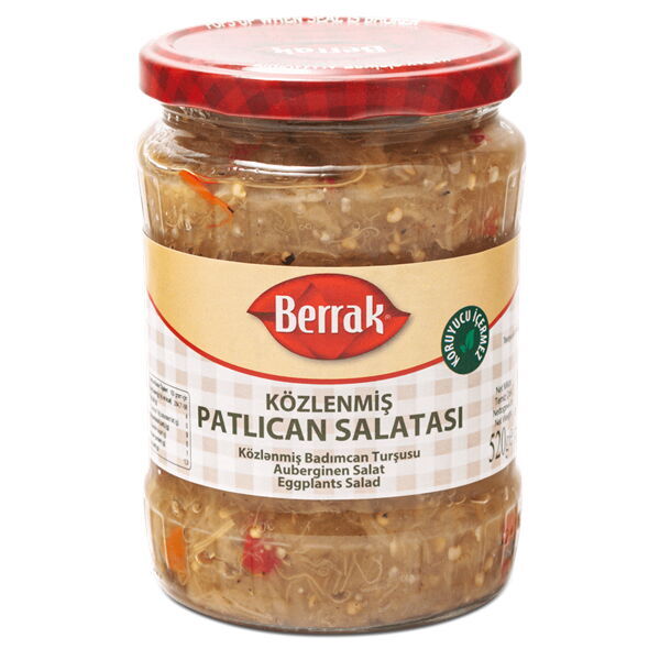 Berrak Közlenmiş Patlıcan Salatası 580 ml Cam X 12 Adet