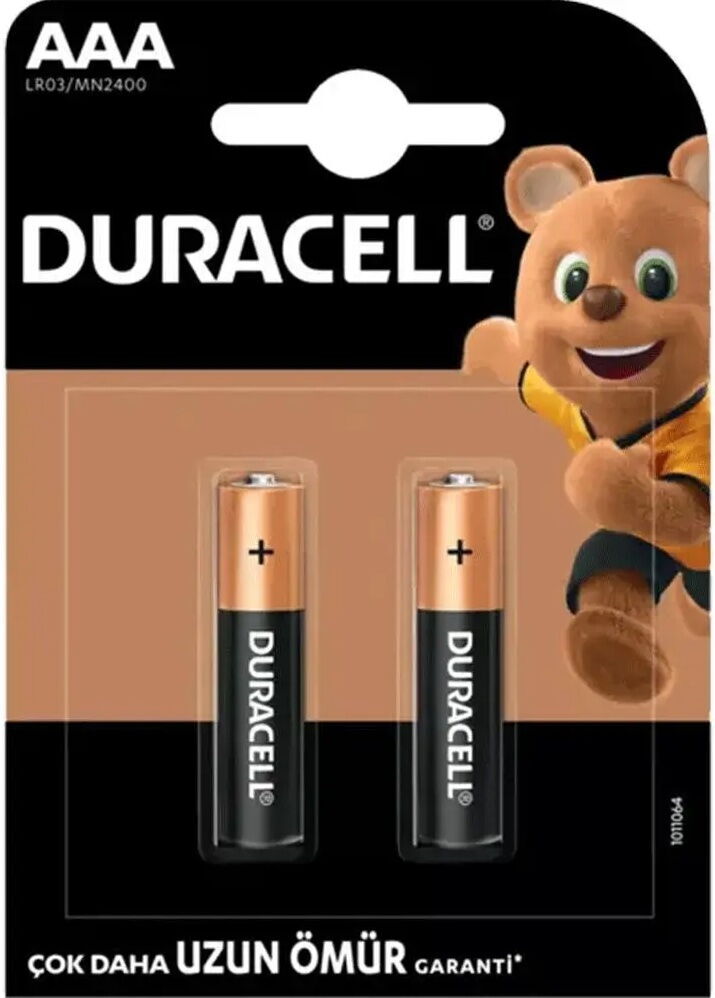 Duracell İnce Pil 2'li X 10 Adet