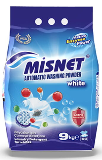 Misnet Toz Çamaşır Deterjanı Beyazlar 9 kg X 1 Adet